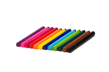 markers isolated on white background