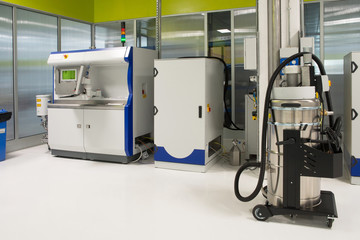 Metal 3D printer (DMLS) - Direct metal laser sintering (DMLS) is an additive manufacturing technique that uses a laser fired into a bed of powdered metal.