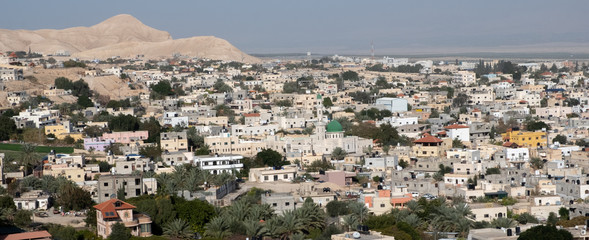 Naklejka premium Panoramic view of the ancient city of Jericho in Palestine