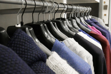 Fototapeta premium Clothes store. Fashion shop clothes concept.