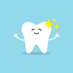 Brilliant Tooth icon. Oral dental hygiene