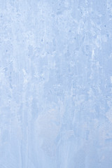 Obraz premium Frosty patterns on a frozen ice box in the early morning