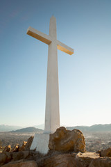 Mountain Top Cross at Sunrise 01