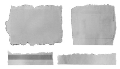 Torn pieces of paper