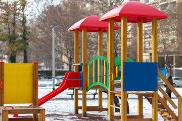 Playground in the public park