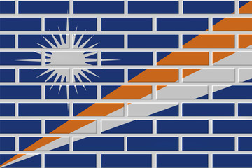 Mali brick flag illustration