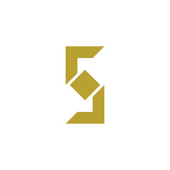 Number Five with Square logo design