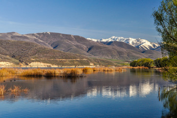 Tranquil Lake Scene Along the Wasatch Mountains of Utah