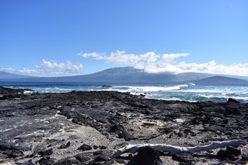 Fototapeta premium Mountains and the ocean