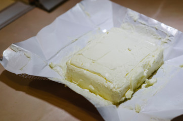Opened butter