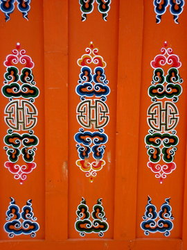 Peintures asiatiques traditionnelles Mongolie / traditional painting Asia Mongolia 