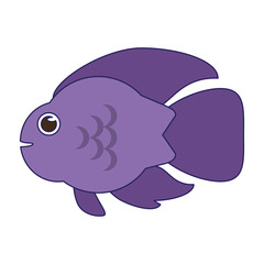 Fish sea animal cartoon