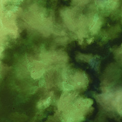 Colorful bright ink and watercolor textures on white paper background. Paint leaks and ombre effects. Hand painted abstract image.