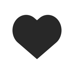 Heart icon vector, Love sign