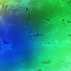 Colorful bright ink and watercolor textures on white paper background. Paint leaks and ombre effects. Hand painted abstract image.