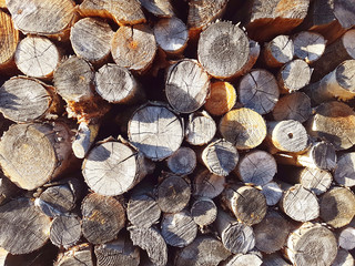 background stack of wood