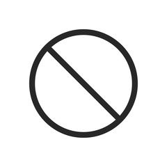 No sign icon vector