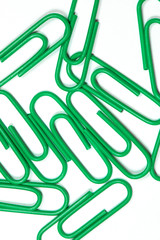 Color office clips. Office background.