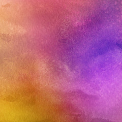 Colorful bright ink and watercolor textures on white paper background. Paint leaks and ombre effects. Hand painted abstract image.