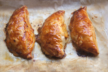 Flat lay of dumplings