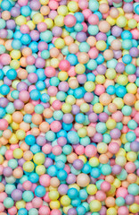 Colorful bright background, multi-colored balls. Sweet nice background candy. 