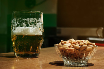 Beer and peanuts