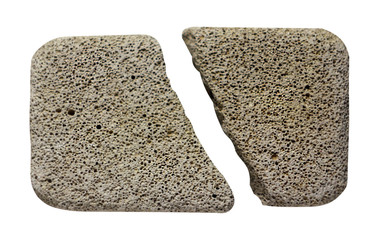 Pumice is a porous light volcanic material.