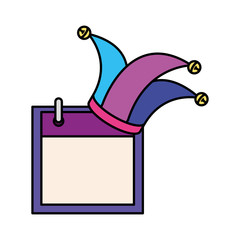 joker hat accessory with calendar