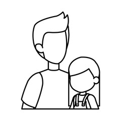 father with daughter characters