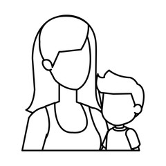 mother with son characters