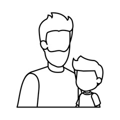 father with son characters