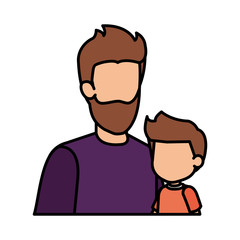 father with son characters