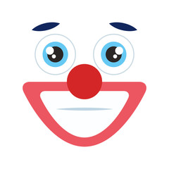 clown emoticon face icon