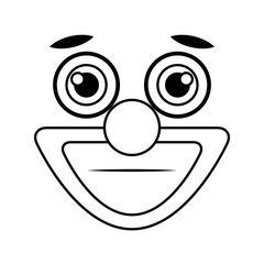 clown emoticon face icon