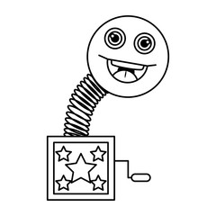 surprise box with happy fool face