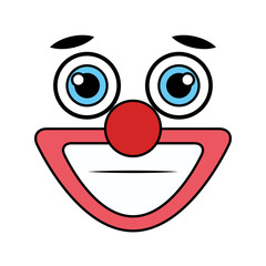 clown emoticon face icon