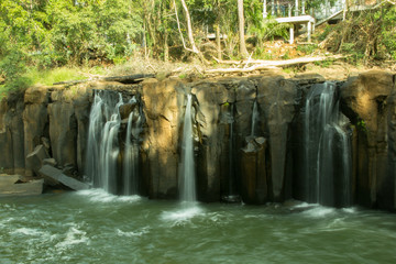 Beautiful waterfall in southern of Lao PDR