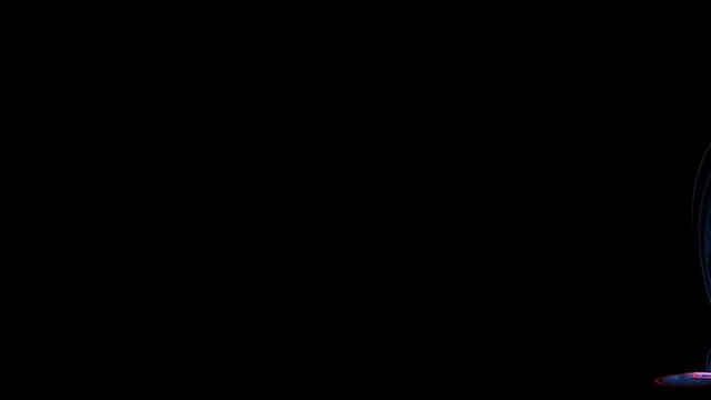 Abstract fractal forms morph and oscillate (Loop)