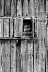 vintage old abandoned window and door