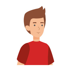 young and casual man character