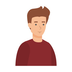 young and casual man character