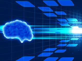 Obraz premium 人工知能 AI 頭脳 電脳 思考 考える テクノロジー