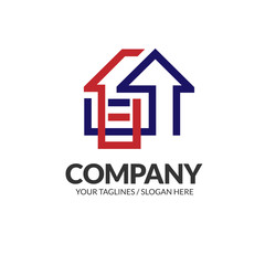 Fototapeta premium creative Real Estate logo, Property and Construction Logo design Vector