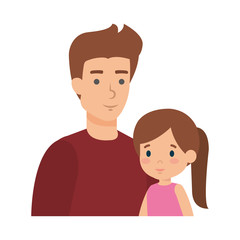 father with daughter characters