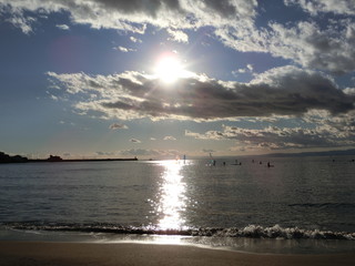 A beautiful ocean makes us happy.