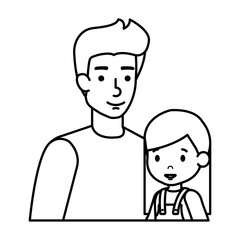 father with daughter characters
