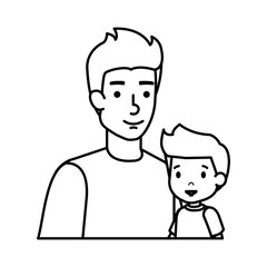 father with son characters