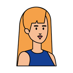 beautiful and young woman character