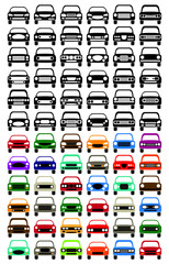 Fototapeta premium Vector Car Icons