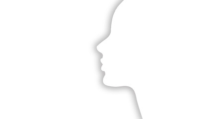 Lipstick if the theme of this illustration of a girls face emphasizing the lips.